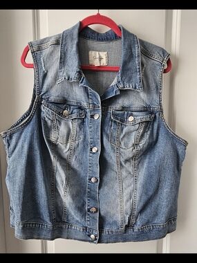 Jessica Simpson Light Blue Denim Vest